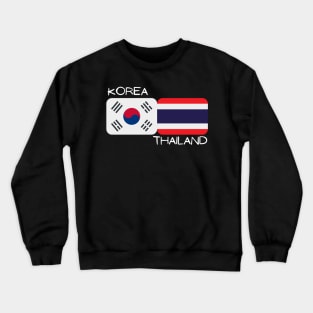Korean Thai - Korea, Thailand Crewneck Sweatshirt